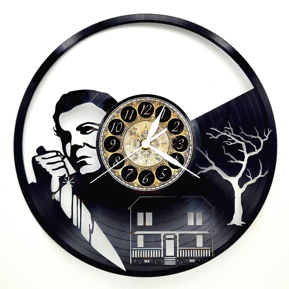 MICHAEL MYERS HALLOWEEN vinyl record clock        clocks